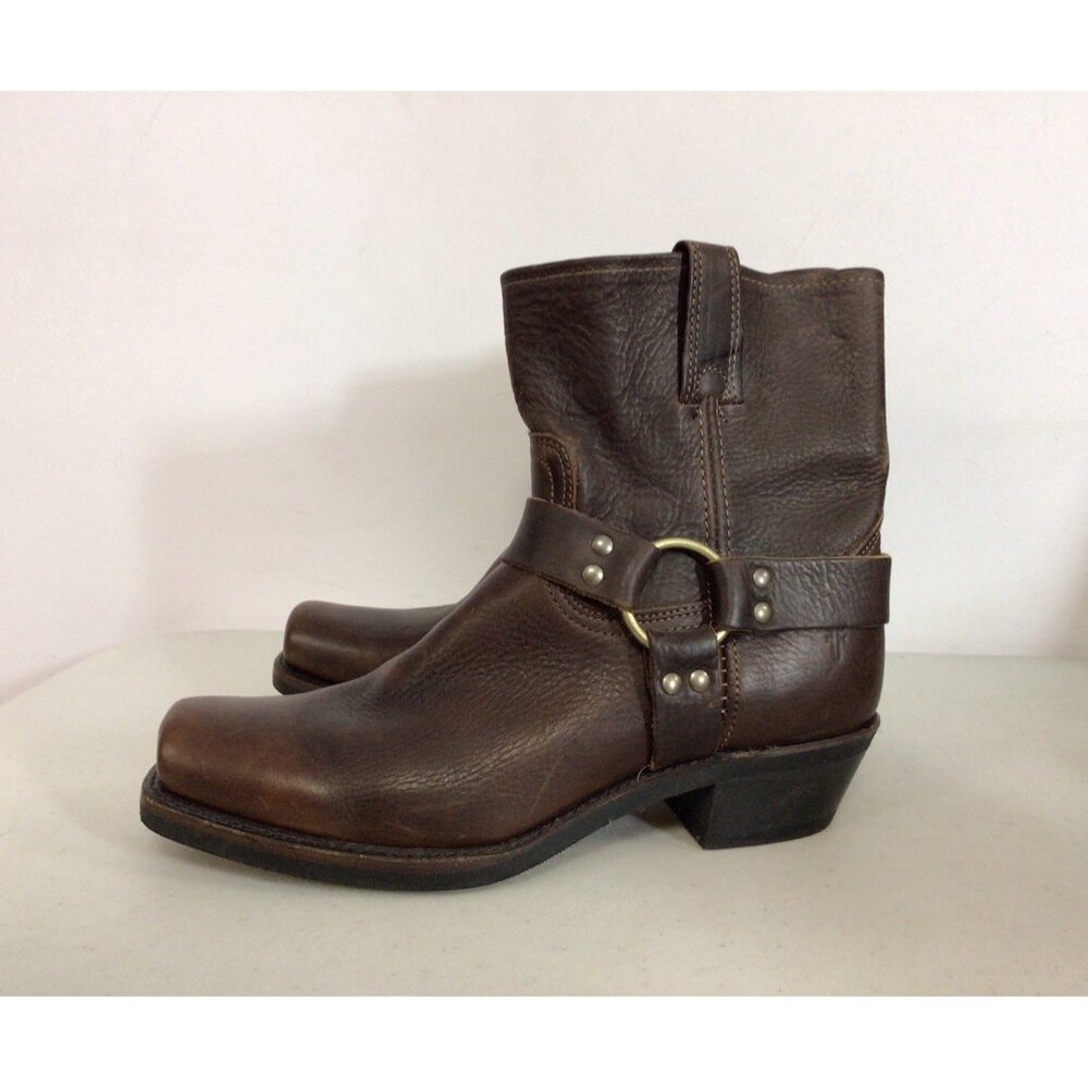 Frye Leather Harness Boots Western Made in USA Mens 11
